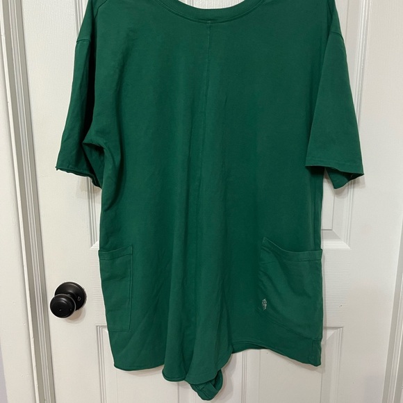 Free People movement Hot Shot Tee Romper, S green oversized - Picture 8 of 11